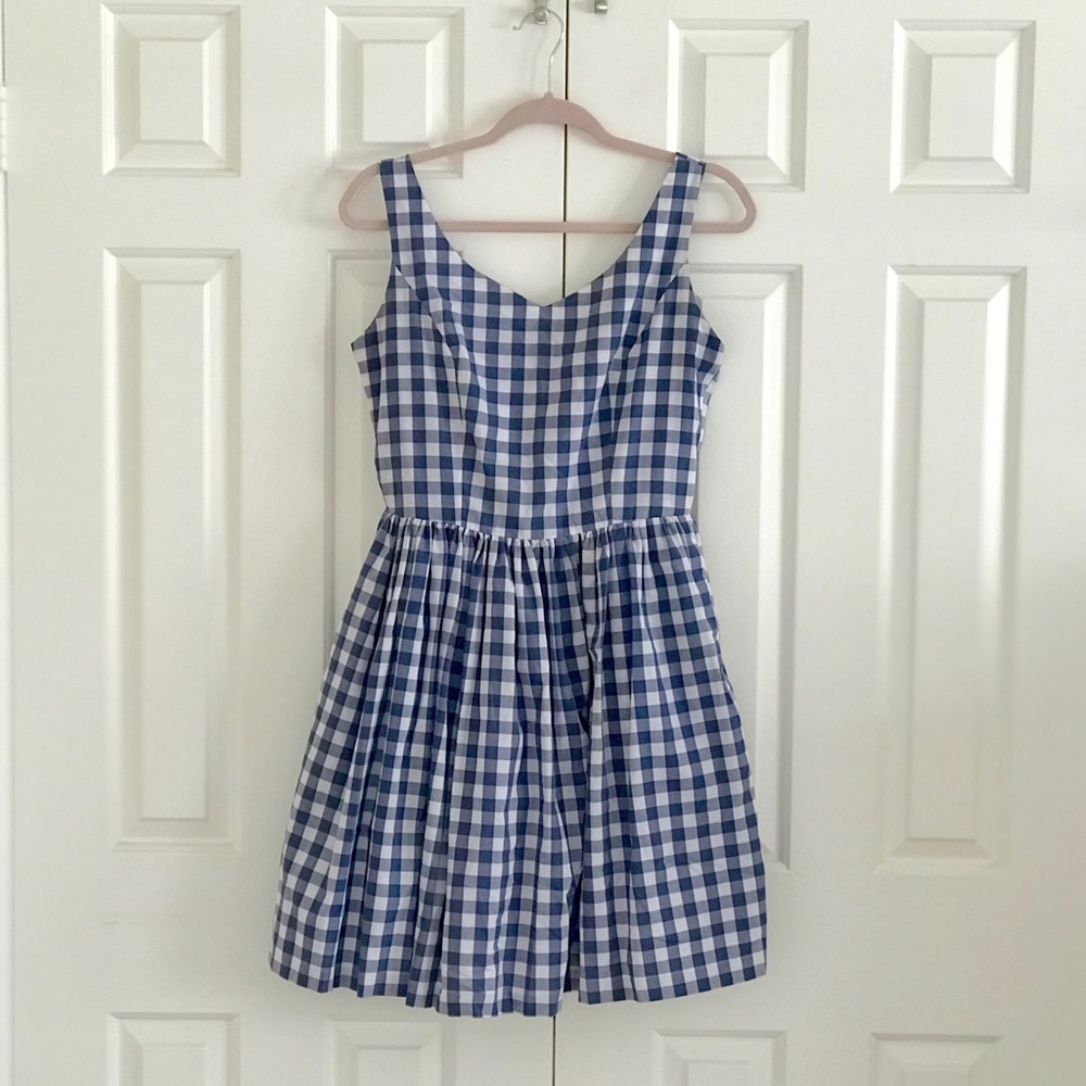 Blue gingham sun dress 👗